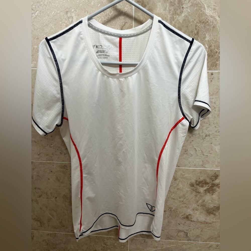 Korsa Cadence Glory Run Short Sleeve, White, Small